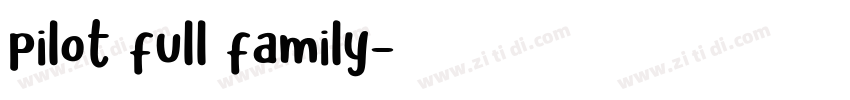 pilot full family字体转换